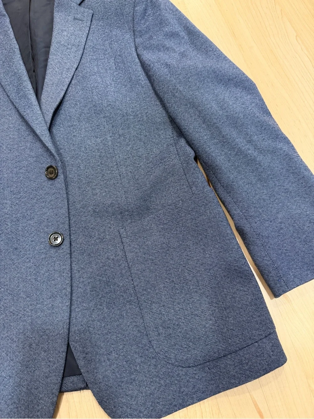 Banana Republic Heathered Navy Sport Coat